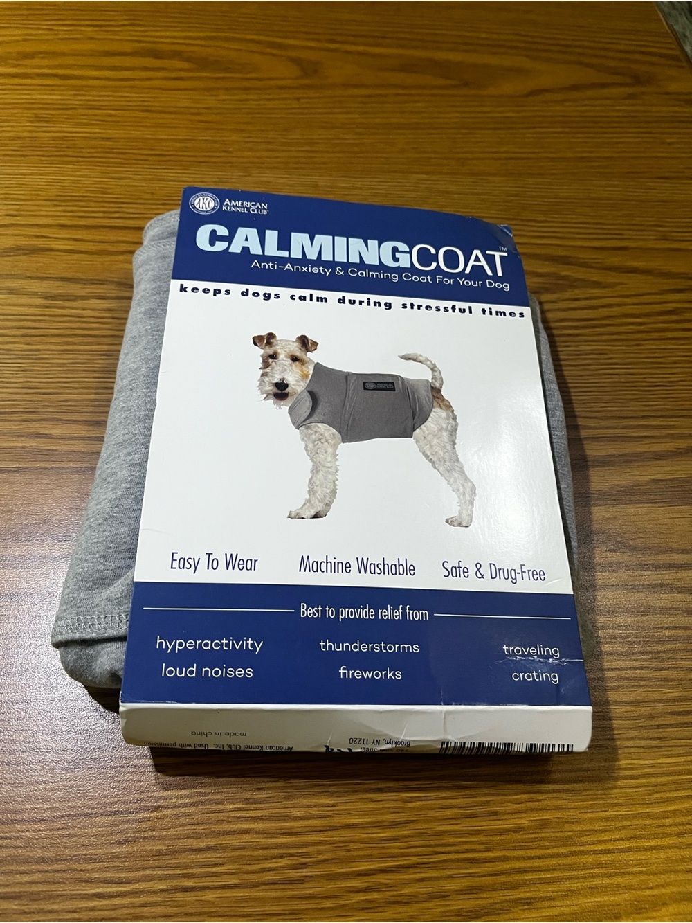 Calming Coat for Dogs - Gray - American Kennel Club